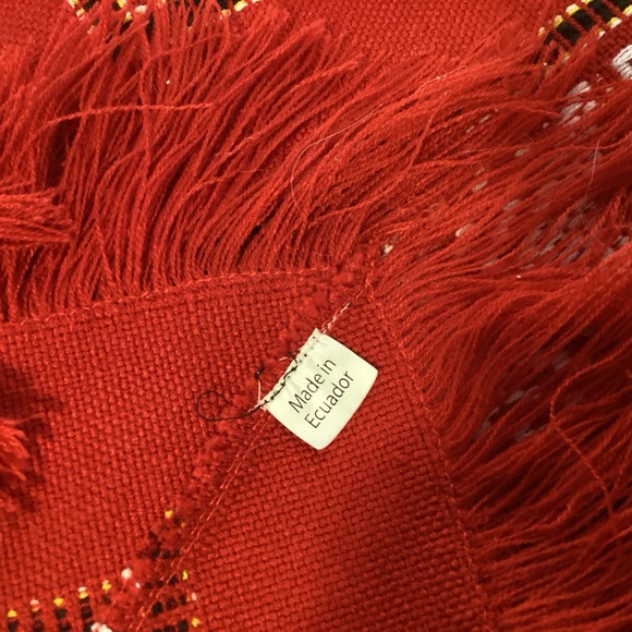 Vintage Western Aztec Poncho Made in Ecuador one size fits most - Picture 7 of 7